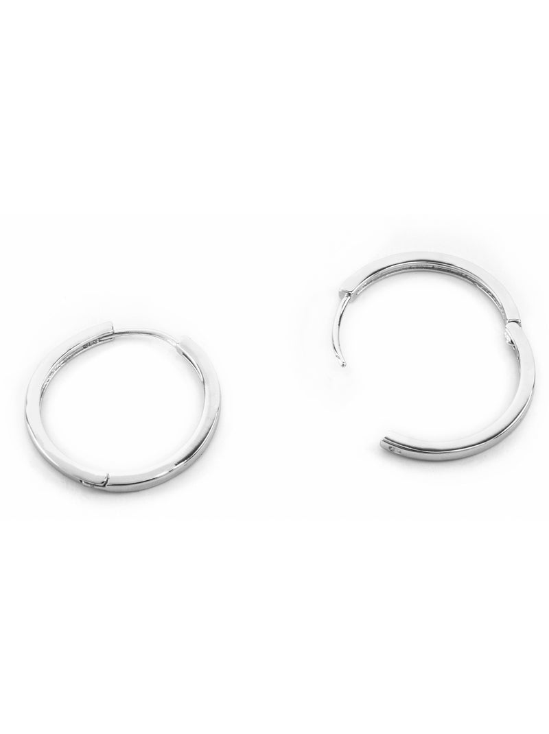 Boucles d'oreilles Luxenter avec - finition argentée - Umsy Gris - Kiabi