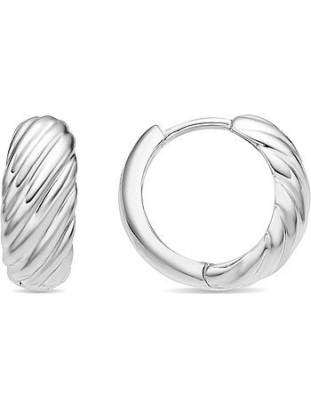Boucles d'oreilles Luxenter avec - finition argentée - Usma