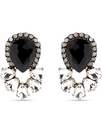 Boucles d'oreilles Luxenter avec cristal multicolore finition or 18k - Likore