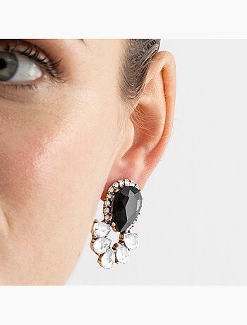Boucles d'oreilles Luxenter avec cristal multicolore finition or 18k - Likore