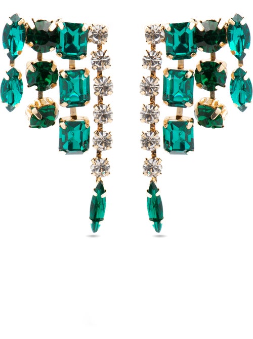 Boucles d'oreilles Luxenter avec cristal multicolore finition or 18k - Ordfi - Kiabi