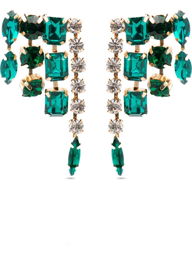 Boucles d'oreilles Luxenter avec cristal multicolore finition or 18k - Ordfi Multicolore - Kiabi