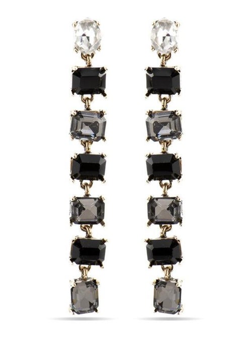 Boucles d'oreilles Luxenter avec cristal noir et finition or 18 carats - Moray - Kiabi Boucles d'oreilles Luxenter avec cristal noir et finition or 18 carats - Moray - Kiabi