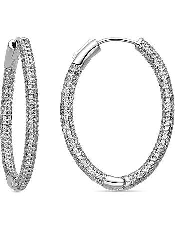 Boucles d'oreilles Luxenter avec finition argentée - Libub