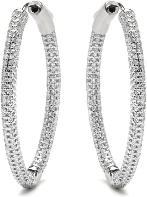 Boucles d'oreilles Luxenter avec finition argentée - Libub - Kiabi