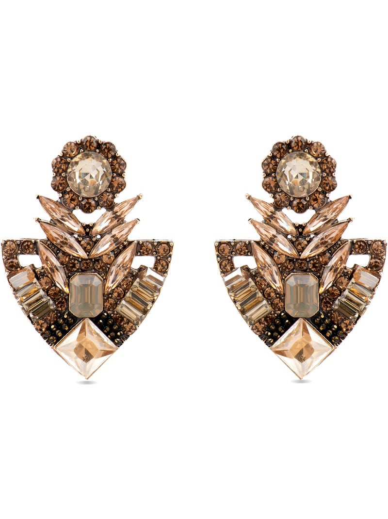 Boucles d'oreilles Luxenter avec finition et plaqué or 18k Cristal multicolore - Gothka Multicolore - Kiabi