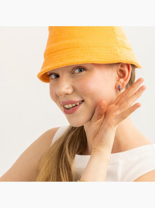 Boucles d'oreilles Luxenter avec laque bleue or 18k - Talorba - Kiabi