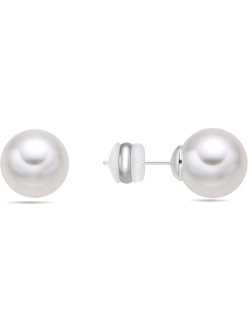 Boucles d'oreilles Luxenter avec perle blanche finition argentée - Anvithi - Kiabi Boucles d'oreilles Luxenter avec perle blanche finition argentée - Anvithi - Kiabi