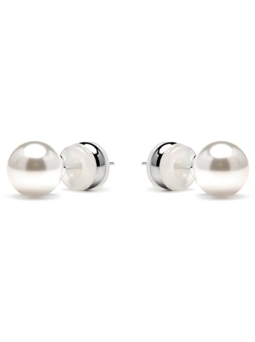 Boucles d'oreilles Luxenter avec perle blanche finition argentée - Wasai - Kiabi