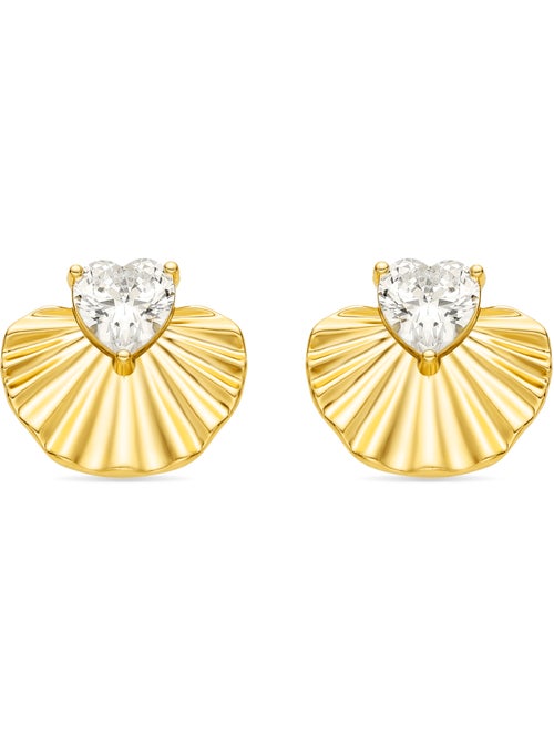 Boucles d'oreilles Luxenter avec zircon brillant en finition or 18k - Adnis - Kiabi