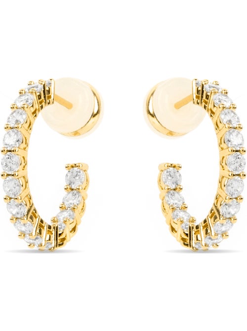 Boucles d'oreilles Luxenter avec zircon brillant et plaqué or 18k - Chenfa - Kiabi Boucles d'oreilles Luxenter avec zircon brillant et plaqué or 18k - Chenfa - Kiabi
