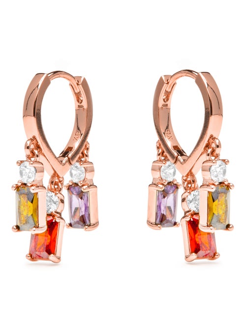Boucles d'oreilles Luxenter avec zircon multicolore finition or 18k - Lanik - Kiabi Boucles d'oreilles Luxenter avec zircon multicolore finition or 18k - Lanik - Kiabi