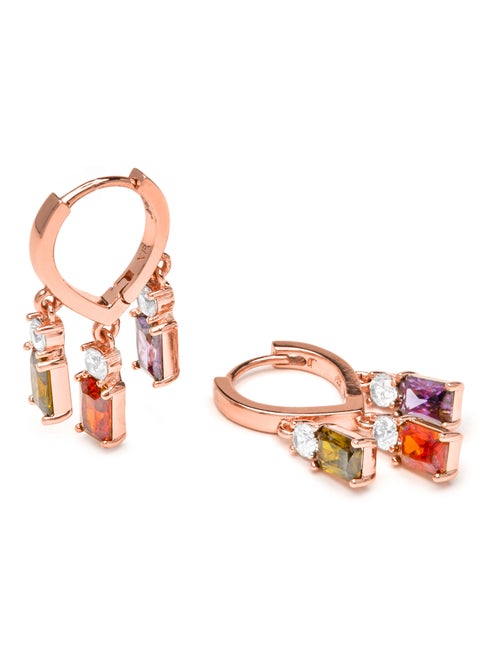 Boucles d'oreilles Luxenter avec zircon multicolore finition or 18k - Lanik - Kiabi Boucles d'oreilles Luxenter avec zircon multicolore finition or 18k - Lanik - Kiabi