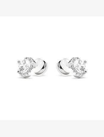 Boucles d'oreilles Luxenter avec zircone brillante et finition argentée - Shog