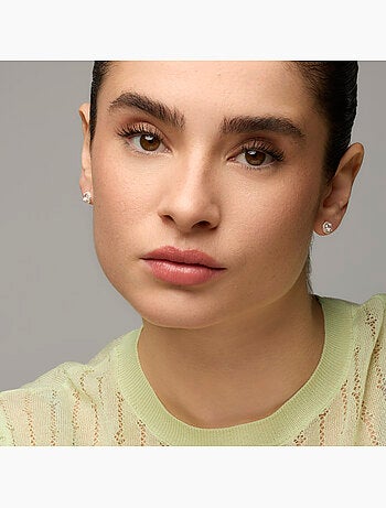 Boucles d'oreilles Luxenter avec zircone brillante et finition argentée - Shog