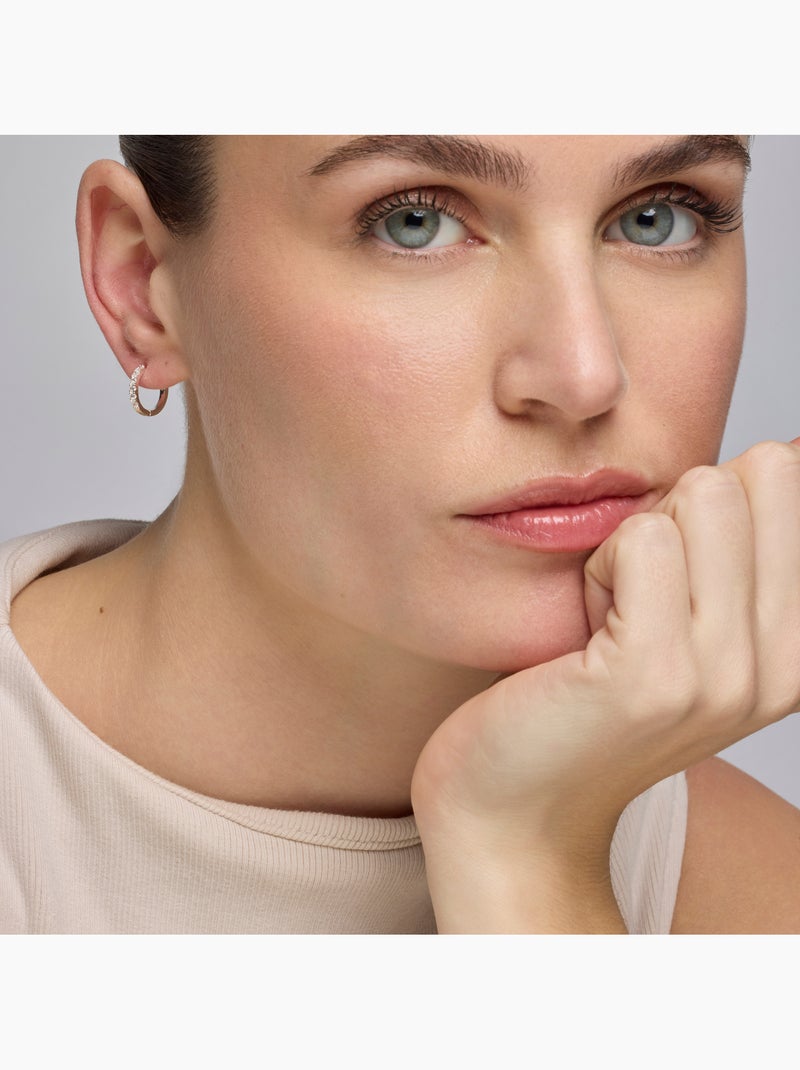 Boucles d'oreilles Luxenter avec zircone brillante, finition argentée - Leosba Argent - Kiabi
