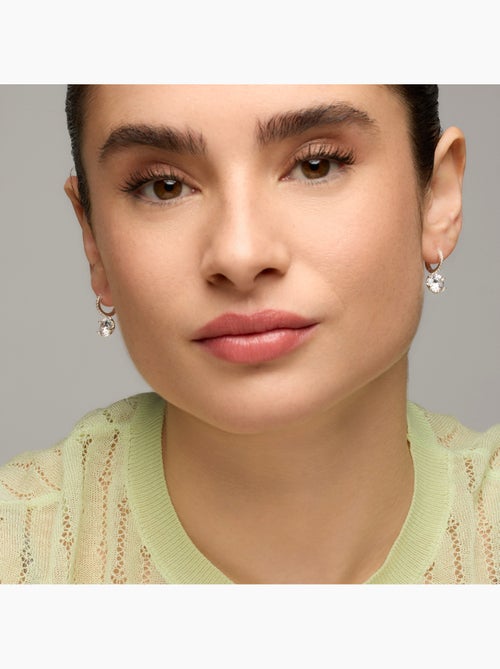 Boucles d'oreilles Luxenter avec zircone brillante, finition argentée - Musban - Kiabi