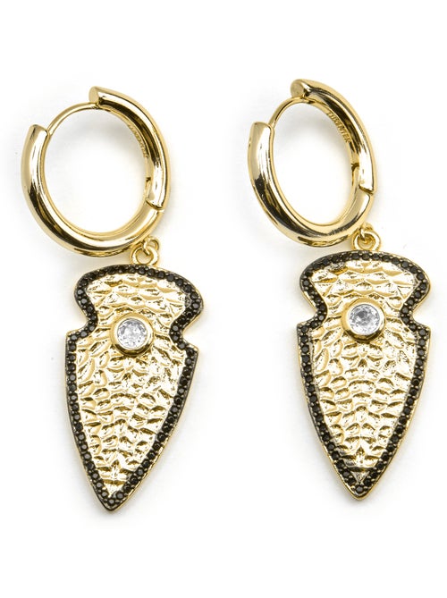 Boucles d'oreilles Luxenter avec zircone brillante, finition or 18k - Otla - Kiabi Boucles d'oreilles Luxenter avec zircone brillante, finition or 18k - Otla - Kiabi