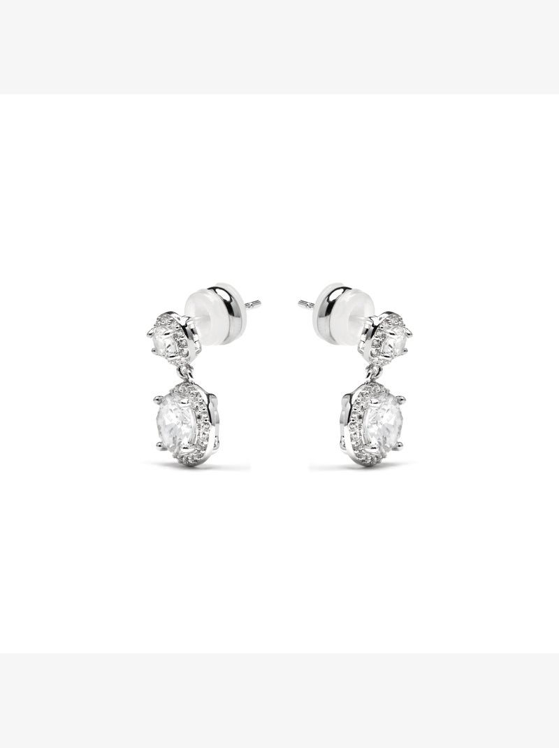 Boucles d'oreilles Luxenter avec Zirconia brillant - Anvoyra Argent - Kiabi