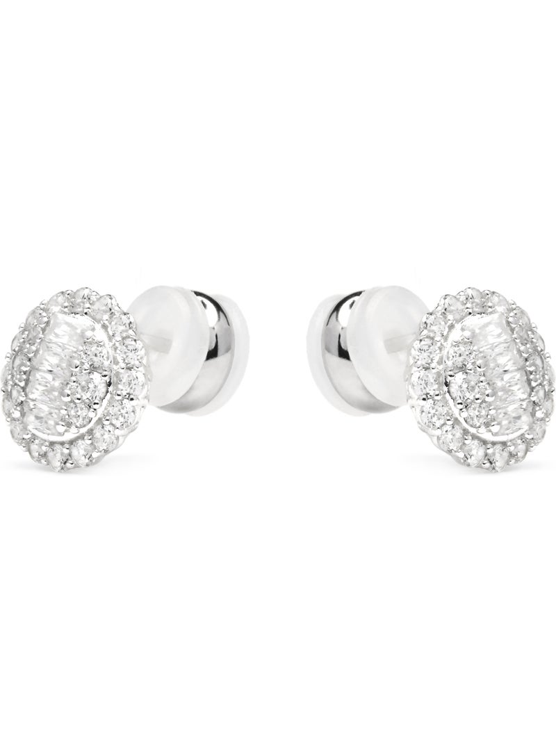 Boucles d'oreilles Luxenter avec Zirconia brillant - Parlath Blanc - Kiabi
