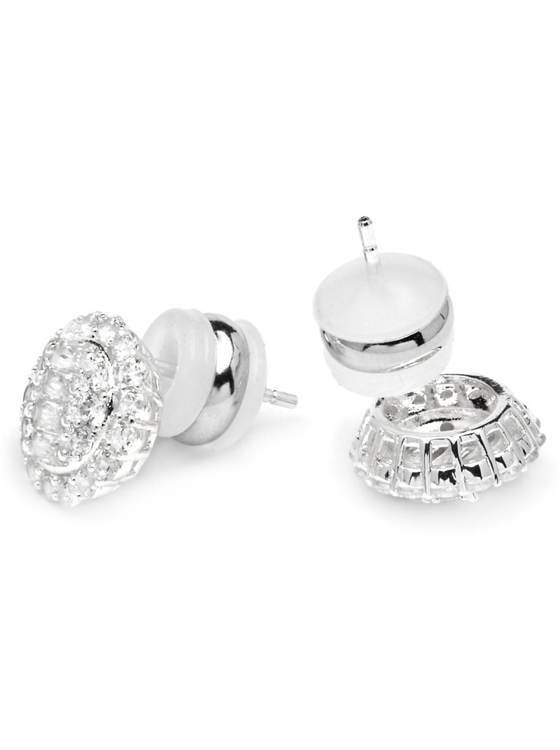 Boucles d'oreilles Luxenter avec Zirconia brillant - Parlath Blanc - Kiabi