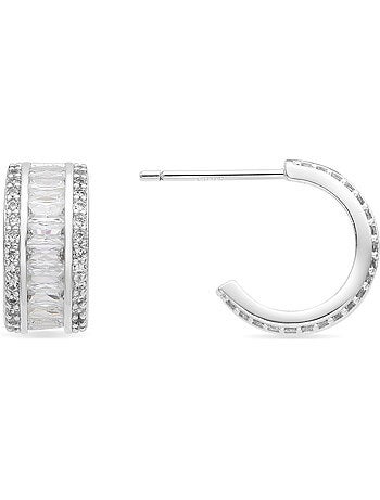 Boucles d'oreilles Luxenter avec Zirconia brillant - Squil