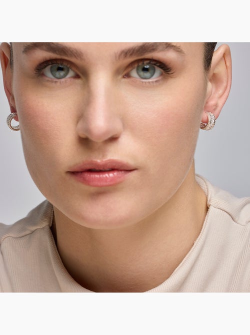 Boucles d'oreilles Luxenter avec Zirconia brillant - Squil - Kiabi