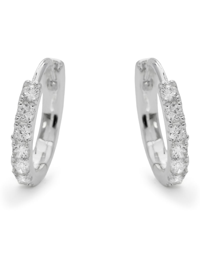 Boucles d'oreilles Luxenter avec Zirconia brillant - Ulgel Argent - Kiabi