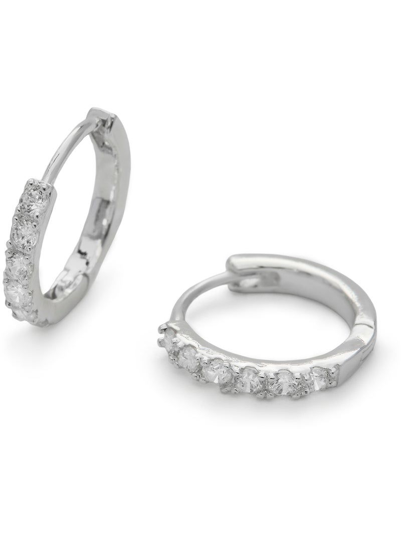 Boucles d'oreilles Luxenter avec Zirconia brillant - Ulgel Blanc - Kiabi