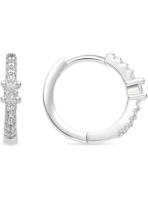 Boucles d'oreilles Luxenter avec Zirconia brillant finition argentée - Duia - Kiabi Boucles d'oreilles Luxenter avec Zirconia brillant finition argentée - Duia - Kiabi