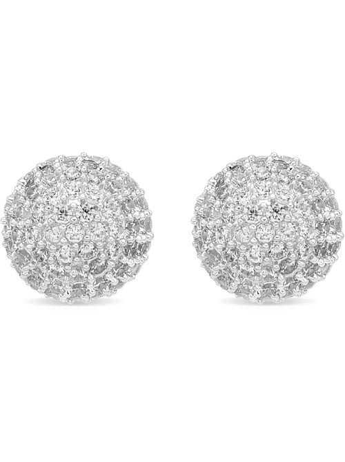 Boucles d'oreilles Luxenter avec Zirconia brillant finition argentée - Gardsil - Kiabi