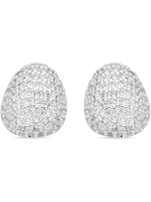 Boucles d'oreilles Luxenter avec Zirconia brillant finition argentée - Oreao - Kiabi