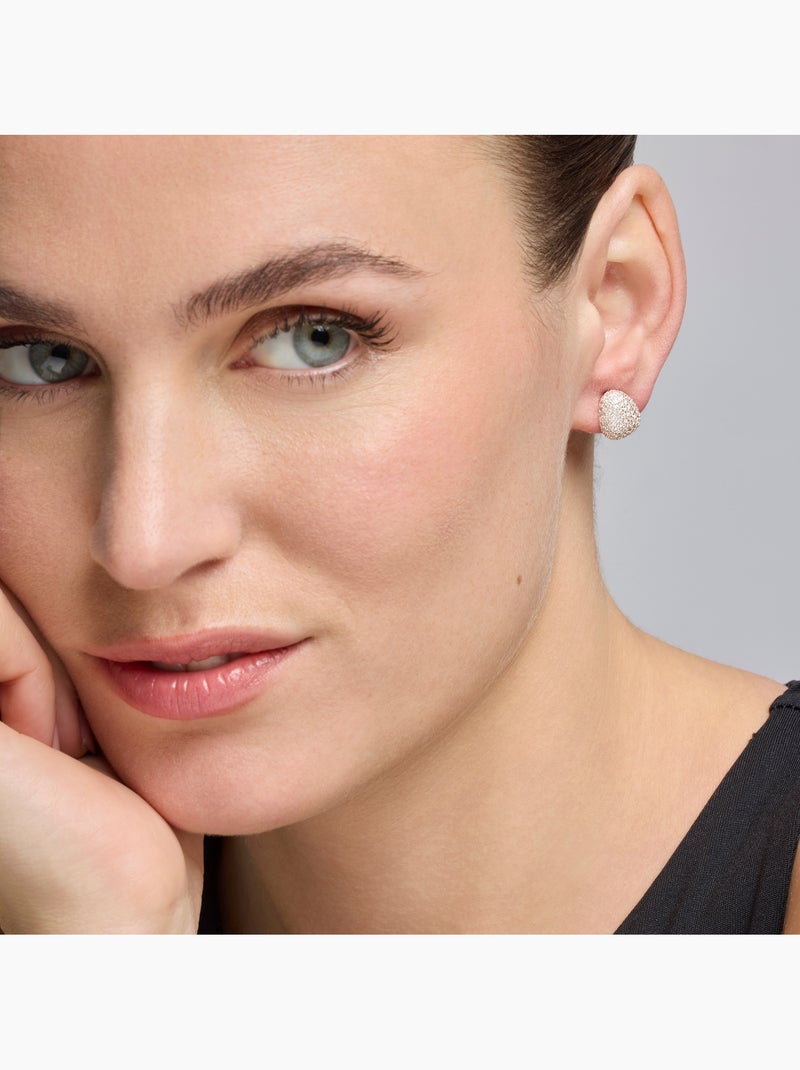 Boucles d'oreilles Luxenter avec Zirconia brillant finition argentée - Oreao Blanc - Kiabi