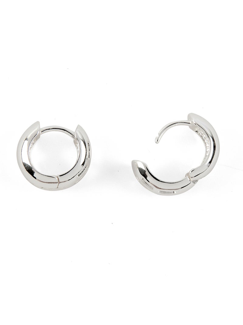 Boucles d'oreilles Luxenter avec Zirconia brillant finition argentée - Shapa Blanc - Kiabi