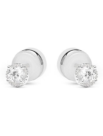 Boucles d'oreilles Luxenter avec Zirconia brillant finition argentée - Shog
