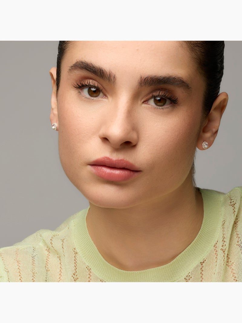 Boucles d'oreilles Luxenter avec Zirconia brillant finition argentée - Shog Blanc - Kiabi