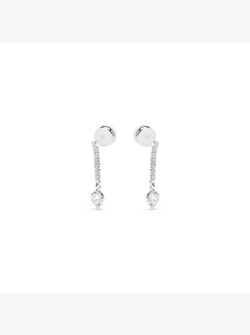 Boucles d'oreilles Luxenter avec Zirconia brillant finition argentée - Yasu - Kiabi