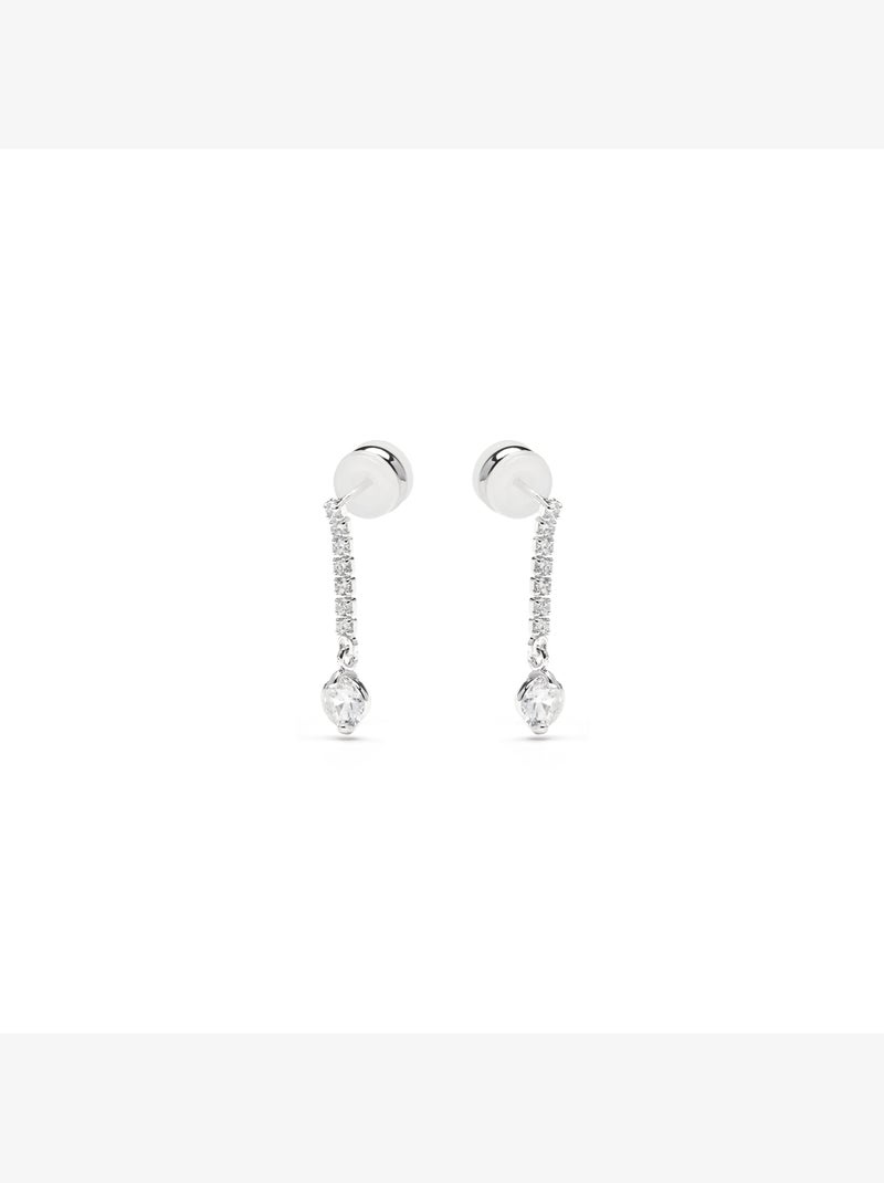 Boucles d'oreilles Luxenter avec Zirconia brillant finition argentée - Yasu Argent - Kiabi