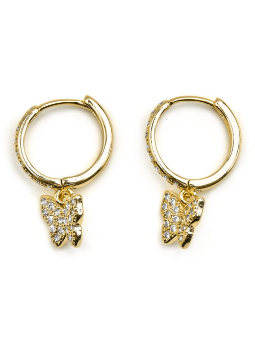 Boucles d'oreilles Luxenter avec Zirconia brillant finition or 18k - Thai - Kiabi Boucles d'oreilles Luxenter avec Zirconia brillant finition or 18k - Thai - Kiabi