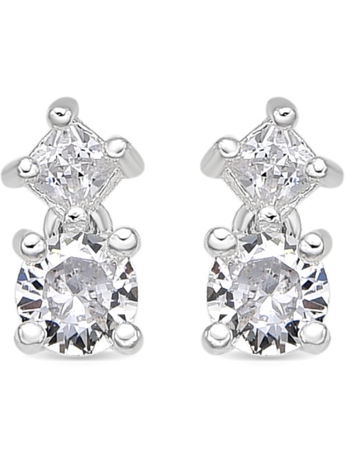 Boucles d'oreilles Luxenter avec zirconia finition argent brillant - Viaber - Kiabi Boucles d'oreilles Luxenter avec zirconia finition argent brillant - Viaber - Kiabi