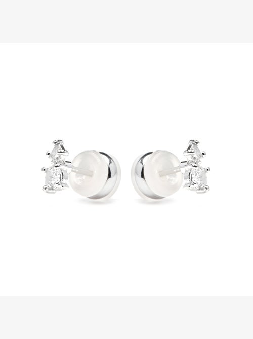 Boucles d'oreilles Luxenter avec zirconia finition argent brillant - Viaber - Kiabi Boucles d'oreilles Luxenter avec zirconia finition argent brillant - Viaber - Kiabi