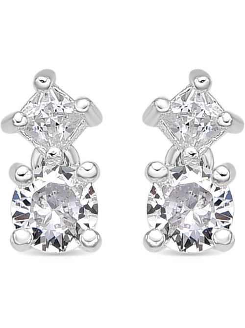 Boucles d'oreilles Luxenter avec zirconia finition argent brillant - Viaber - Kiabi Boucles d'oreilles Luxenter avec zirconia finition argent brillant - Viaber - Kiabi