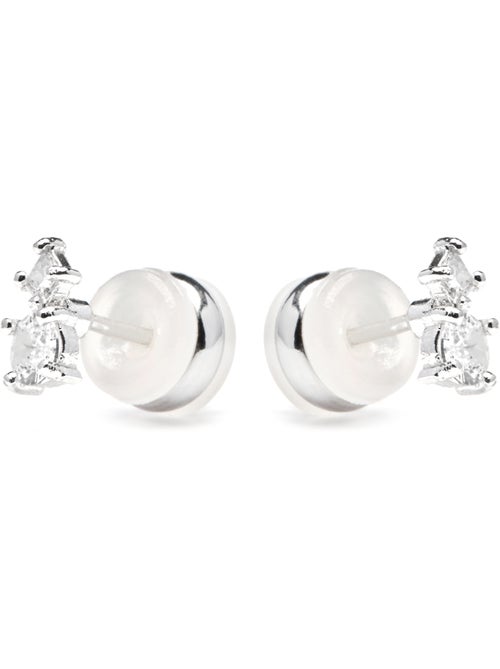 Boucles d'oreilles Luxenter avec zirconia finition argent brillant - Viaber - Kiabi Boucles d'oreilles Luxenter avec zirconia finition argent brillant - Viaber - Kiabi