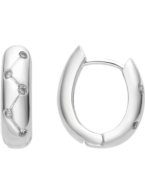 Boucles d'oreilles Luxenter avec zircons en finition argentée - Donwa - Kiabi Boucles d'oreilles Luxenter avec zircons en finition argentée - Donwa - Kiabi