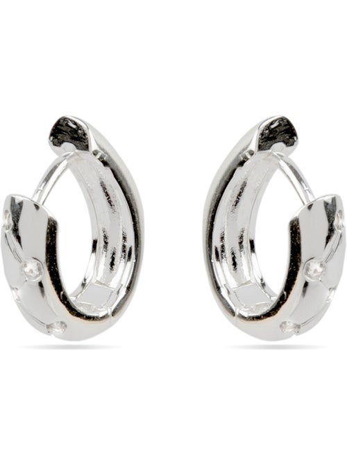 Boucles d'oreilles Luxenter avec zircons en finition argentée - Donwa - Kiabi