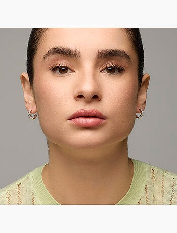 Boucles d'oreilles Luxenter avec zircons en finition argentée - Efla