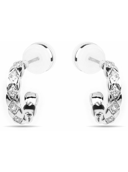 Boucles d'oreilles Luxenter avec zircons en finition argentée - Efla - Kiabi Boucles d'oreilles Luxenter avec zircons en finition argentée - Efla - Kiabi