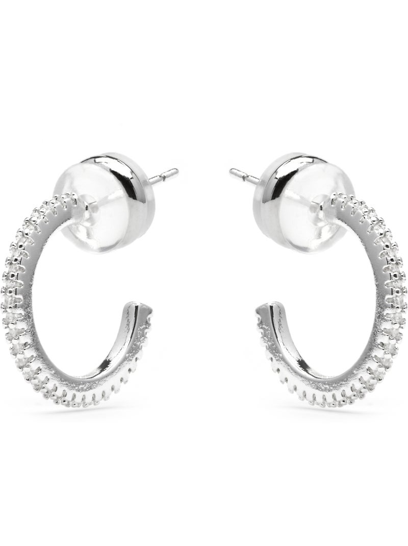 Boucles d'oreilles Luxenter Azar en argent Blanc - Kiabi