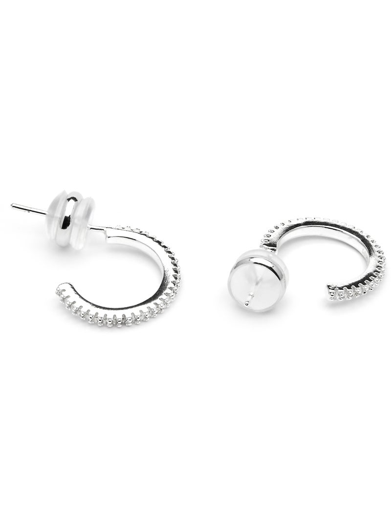 Boucles d'oreilles Luxenter Azar en argent Blanc - Kiabi