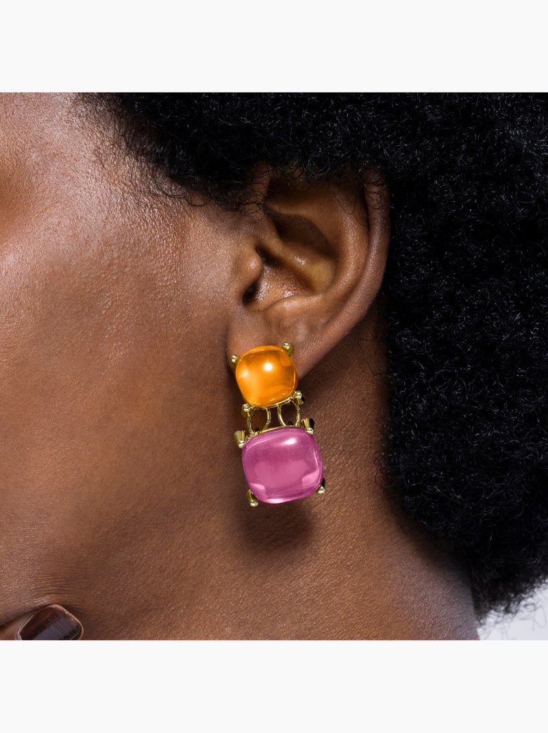 Boucles d'oreilles Luxenter Azara et plaqué or 18k Multicolore - Kiabi